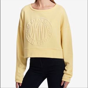 DKNY yellow sweatshirt XL